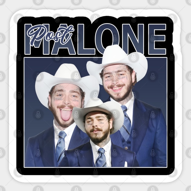 Post Malone // 80s Rap Music Vintage // Sticker by BlackAlife